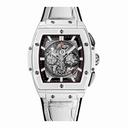 Hublot Spirit of Big Bang Skeleton Dial White Ceramic Chronograph Men's Watch 601.HX.0173.LR