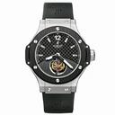 Hublot Tourbillion Solo Bang Black Carbon Fiber Dial Platinum Black Rubber Men's Watch 305.TM.131.RX