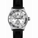 Invicta Signature Chronograph Silver Dial Black Polyurethane Men's Watch 7053