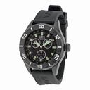 Invicta Signature II Black Dial Black Ion-plated Steel Rubber Strap Men's Watch 7058