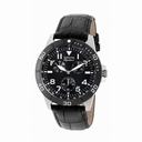 Invicta Signature Multi-Function Black Dial Black Leather Men's Watch 7073