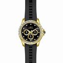 Invicta Angel Multi-Function Black Dial Black Polyurethane Ladies Watch 21904