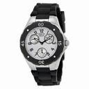 Invicta Angel Multi-Function Silver Dial Black Silicone Ladies Watch 18787