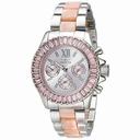 Invicta Angel Multi-Function Silver Dial Stainless Steel Pink Acetate Ladies Watch 18868