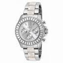 Invicta Angel Multi-Function Silver Dial Stainless Steel with Horne Plastic Ladies Watch 18867