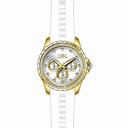 Invicta Angel Multi-Function Silver Dial White Polyurethane Ladies Watch 21900