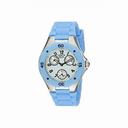 Invicta Angel Multi-Function White Dial Light Blue Silicone Ladies Watch 18795