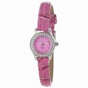 Invicta Angel Pink Dial Pink Synthetic Leather Ladies Watch 13661