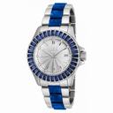 Invicta Angel Silver Dial Stainless Steel with Blue Horne Plastic Ladies Watch 18876