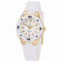Invicta Angel White Dial White Polyurethane Ladies Watch 1628
