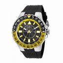Invicta Aviator Black Dial Men's Black Silicone Watch 19267