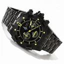 Invicta Aviator Chronograph Black Dial Black IP Stainless Steel Men's Watch 1745