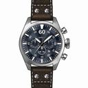 Invicta Aviator Chronograph Blue Dial Brown Leather Men's Watch 19668
