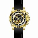 Invicta Aviator Multi-Function Black Carbon Fiber Dial Black Polyurethane Men's Watch 21738