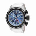 Invicta Bolt Chronograph Blue Dial White Leather Men's Watch 15265