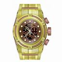 Invicta Bolt Chronograph Brown Dial Gold-plated Men's Watch 12739