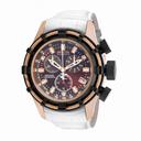 Invicta Bolt Chronograph Brown Dial White Leather Men's Watch 15266