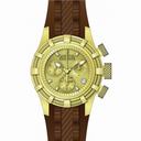 Invicta Bolt Chronograph Gold Dial Brown Silicone Ladies Watch 14782