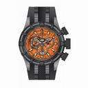 Invicta Bolt Chronograph Orange Dial Black Polyurethane Men's Watch 80670