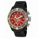 Invicta Bolt Chronograph Red Dial Black Ceramic Men's Watch 13847