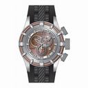 Invicta Bolt Chronograph Rose and Silver Dial Black Silicone Men's Watch 15782