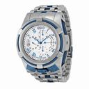 Invicta Bolt Chronograph Silver-tone Dial Stainless Steel Blue PVD Men's Watch 12668