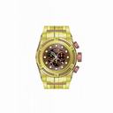 Invicta Bolt Reserve Chronograph Rose Dial Gold Ion-plated Men's Watch 12754