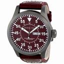 Invicta Burgundy Dial Burgundy Genuine Calf Leather Men's Watch 11203