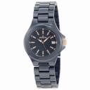 Invicta Ceramic Blue Dial Black Ceramic Ladies Watch 12541