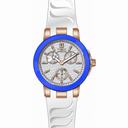 Invicta Ceramics Multi-Function Silver Dial White Silicone Ladies Watch 22206