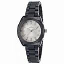 Invicta Ceramics Silver Dial Black Ceramic Ladies Watch 15318
