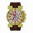 Invicta Coalition Forces Chronograph Champagne Dial Brown Polyurethane Men's Watch 18730