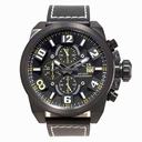 Invicta Corduba Chronograph Black Dial Black Leather Men's Watch 18995