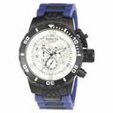 Invicta Corduba Chronograph Mother of Pearl Dial Blue and Grey Polyurethane Men's Watch 10509