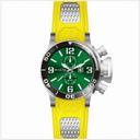 Invicta Corduba GMT Green Dial Stainless Steel Yellow Rubber Men's Watch 80220