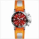 Invicta Corduba GMT Red Dial Stainless Steel Orange Rubber Men's Watch 80224