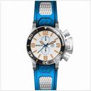 Invicta Corduba GMT Silver Dial Stainless Steel Blue Rubber Men's Watch 80207