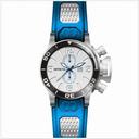 Invicta Corduba GMT Silver Dial Stainless Steel Blue Rubber Men's Watch 80208