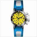Invicta Corduba GMT Yellow Dial Stainless Steel Blue Rubber Men's Watch 80210