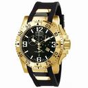 Invicta Excursion Chronograph Black Dial Black Polyurethane Men's Watch 6268