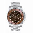 Invicta Excursion Chronograph Brown Dial Stainless Steels Men's Watch 80557