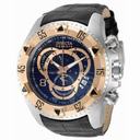 Invicta Excursion Chronograph Rose Gold-tone Stainless Steel Leather Strap Men's Watch 11011