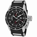 Invicta Flight Collection Black Dial Black Rubber GMT Chronograph Men's Watch 1746