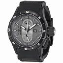 Invicta Flight Collection Black Dial Black Rubber GMT Chronograph Men's Watch 1748