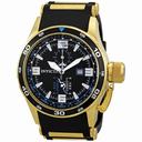 Invicta Flight Collection Black Dial Black Rubber GMT Men's Watch 1758