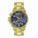 Invicta Force Chronograph Blue and Black Dial Gold Ion-plated Men's Watch 14959