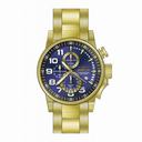 Invicta Force Chronograph Blue Diasl Gold-plated Men's Watch 17417
