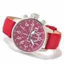 Invicta Force Lefty Chronograph Burgundy Dial Burgundy Nylon Men's Watch 11523