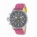 Invicta Force Lefty Crown Chronograph Grey Dial Fuschia Fabric Unisex Watch 12072
