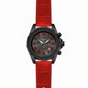 Invicta Grand Diver Chronograph Black Dial Red Leather Men's Watch 14926